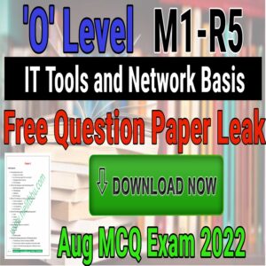 M1R5 August Exam 2022 Paper Leak